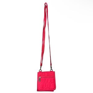 Vary You by Thirty One mini quilted crossbody- coral